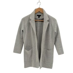 J. Crew Sweater Blazer Cardigan Women XXS Gray 3/4 Sleeve